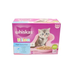 Whiskas Kitten Pouch Fish Favourites In Jelly 12 x 85g